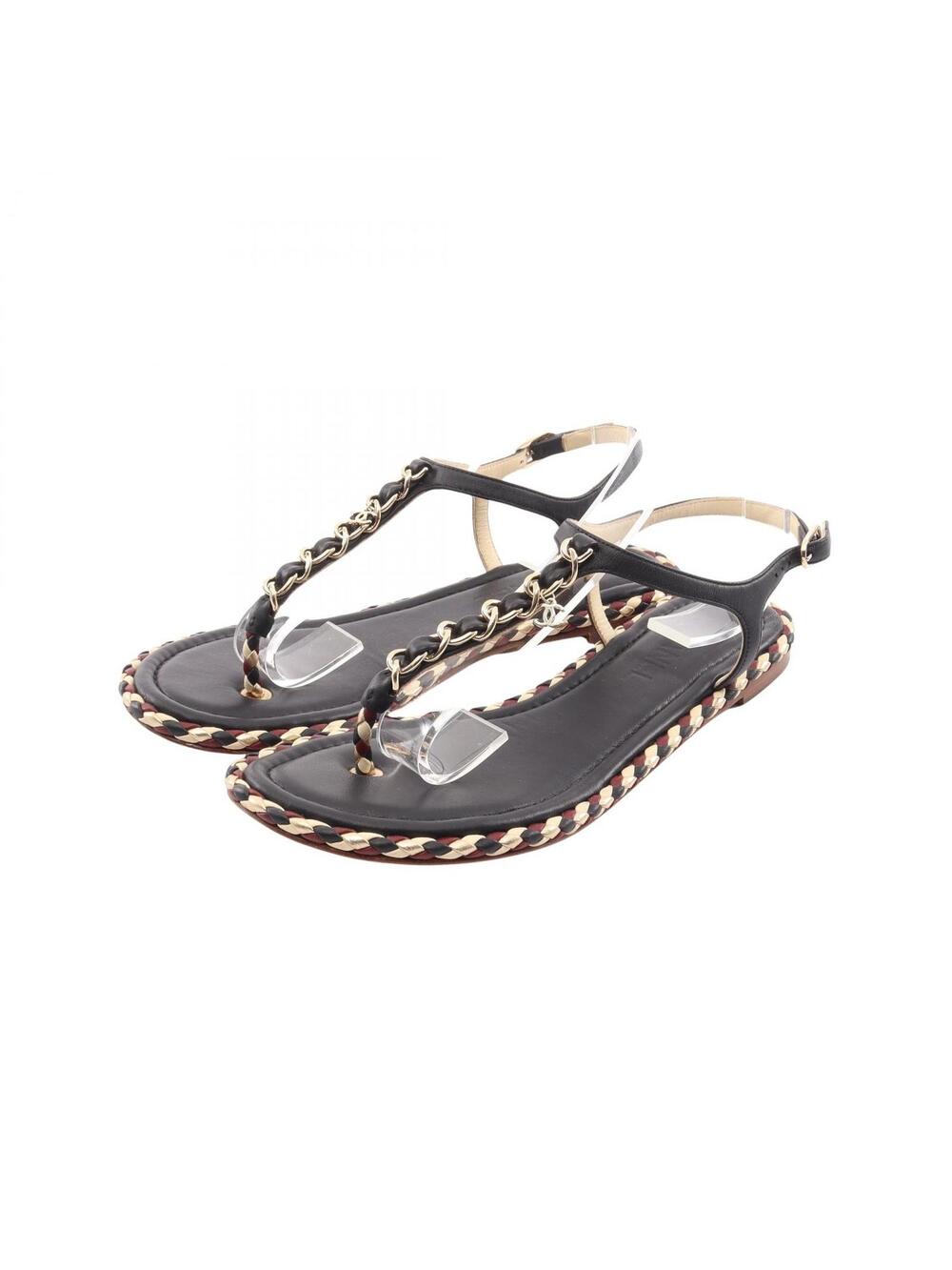 Chanel Chain Flat Sandals Shoes #39 #331008C68B